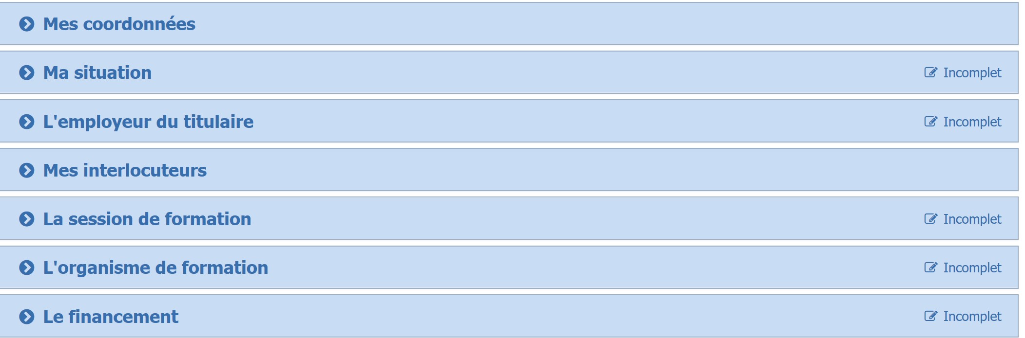 Dossier de formation